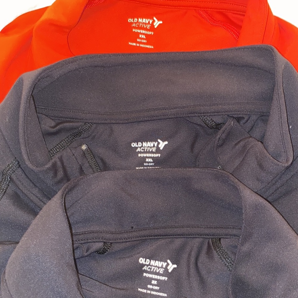 (3) ON PowerSoft Crop Quarter-Zip Mock Turtleneck Long Sleeve Top Bundle - Picture 6 of 9
